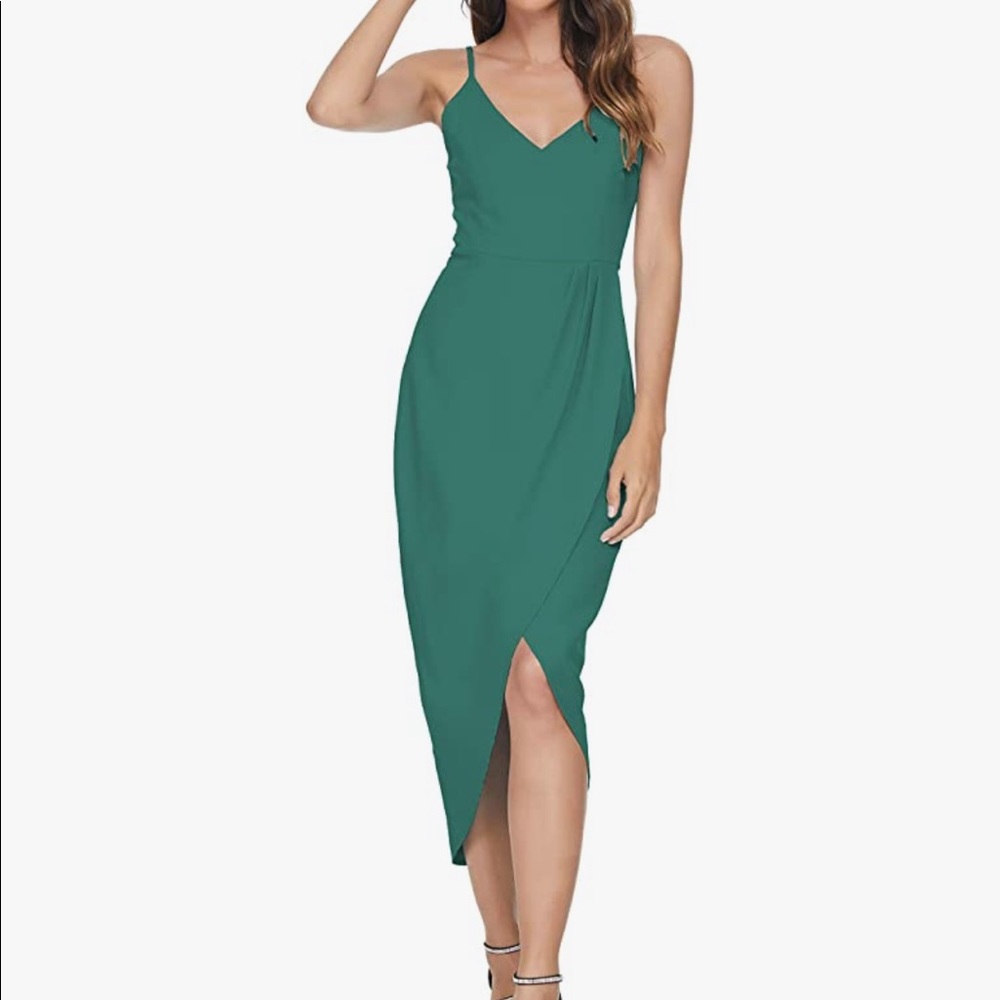 cmz2005 Green Bodycon Elegant Party Maxi Dress